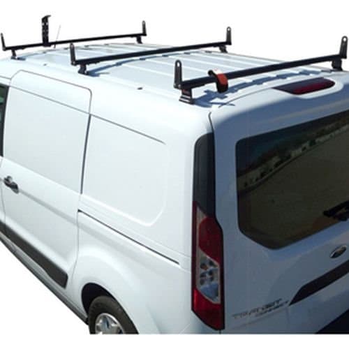 Vantech Ford Transit Connect 2014+ - 3 Bar Aluminum Ladder Rack w/Side Stops J2203 Black